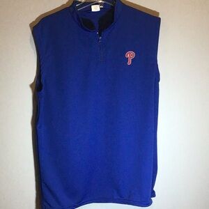 MLB Philadelphia Phillies golf vest 1/4 zip